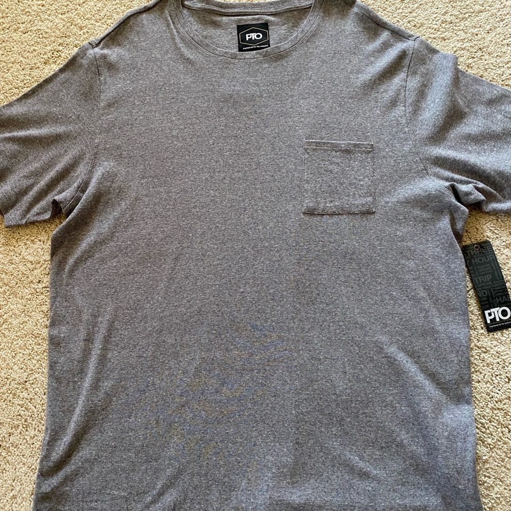 NWT PTO Engineered for the Weekend  Gray Men's T Shirt